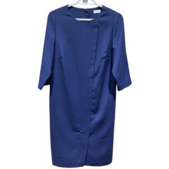 Eastex blue 3/4 sleeve midi dress size 10 - Picture 1 of 2